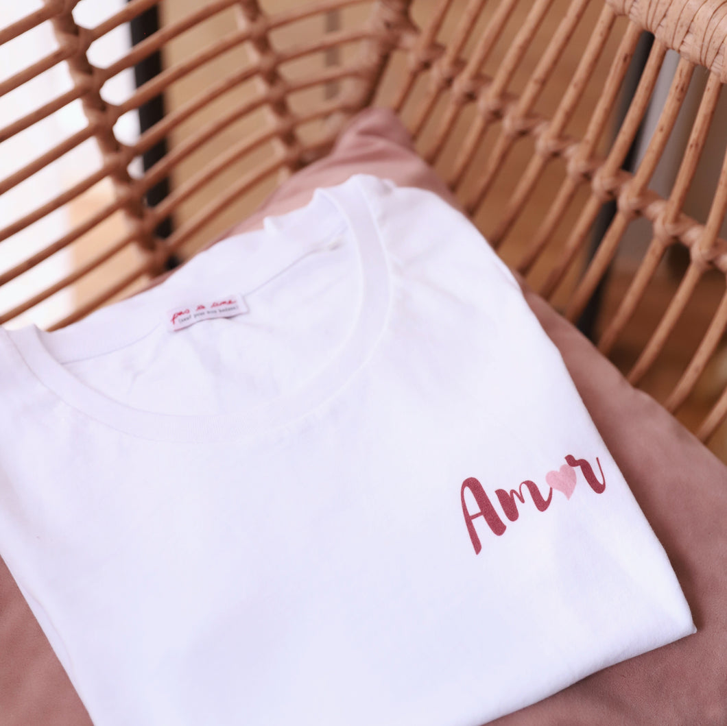 T-shirt Amor - Modèle Paris - Coton Bio