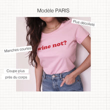 Charger l&#39;image dans la galerie, T-shirt Croissants (Blanc) - Modèle Paris - Coton Bio
